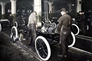 Ford Assembly Line 1913-14. Credit to The Henry Ford.
