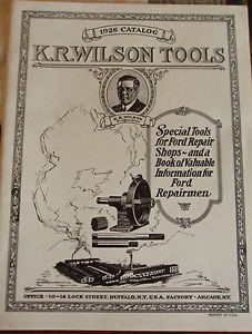 K. R. Wilson Tools 1926. Credit to ebay.com.