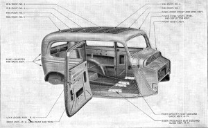 1933-34 Ford Tudor Body 40-700. Pic 1.