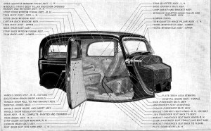 1933-34 Ford Tudor Body 40-700. Pic 2.