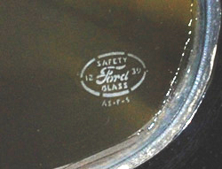 Ford Safety Glass Logo. Credit to Jalopyjornal.com Anderson,S.C.