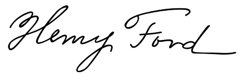 Henry Ford Signature. Credit to Wikimedia.