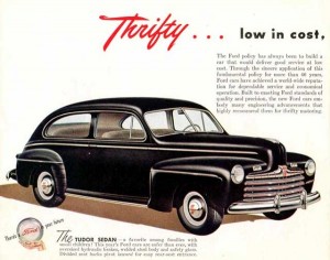 1946 Ford Tudor Sedan. Credit to Phil Seed´s Virtual Car Museum.