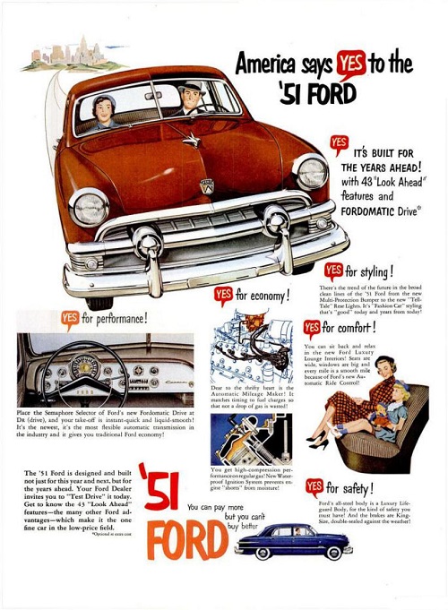 1951 Ford. Credit to carstylecritic.blogspot
