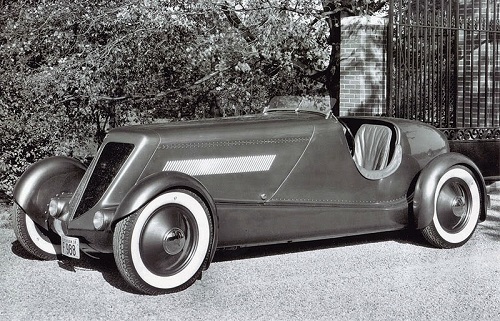 1934 Ford Model 40 Special Speedster - Left side. Credit to fordhouse.org.