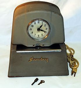 Stromberg Time Clock. Credit to Pinterest.